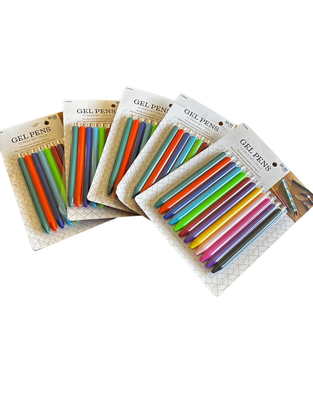Lot of 5 Hobby Lobby Gel Pen Sets NIB Pen Turner Craft Supplies